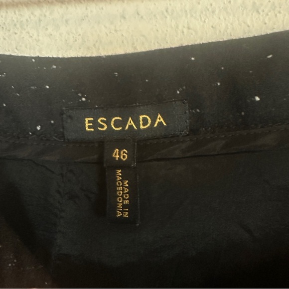 Escada Black‎ Speckled Pencil Skirt Women’s Sz XL US / 46 FR - Picture 4 of 5